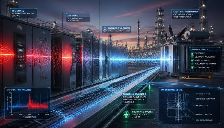 نقش EMC در صنایع نفت و پتروشیمی